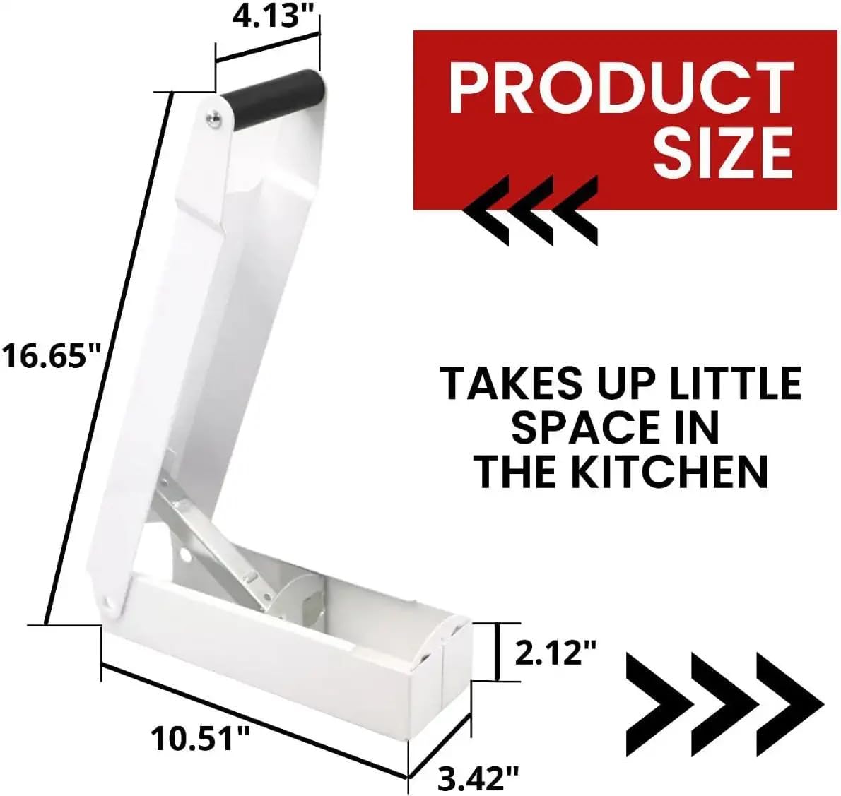 White Can Crushers for Recycling – Heavy Duty Wall Mounted Can Crusher Aluminum Bin Smasher for Recycling Bottle Compactor for Seltzer Soda Beer Plastic Bottle Smasher