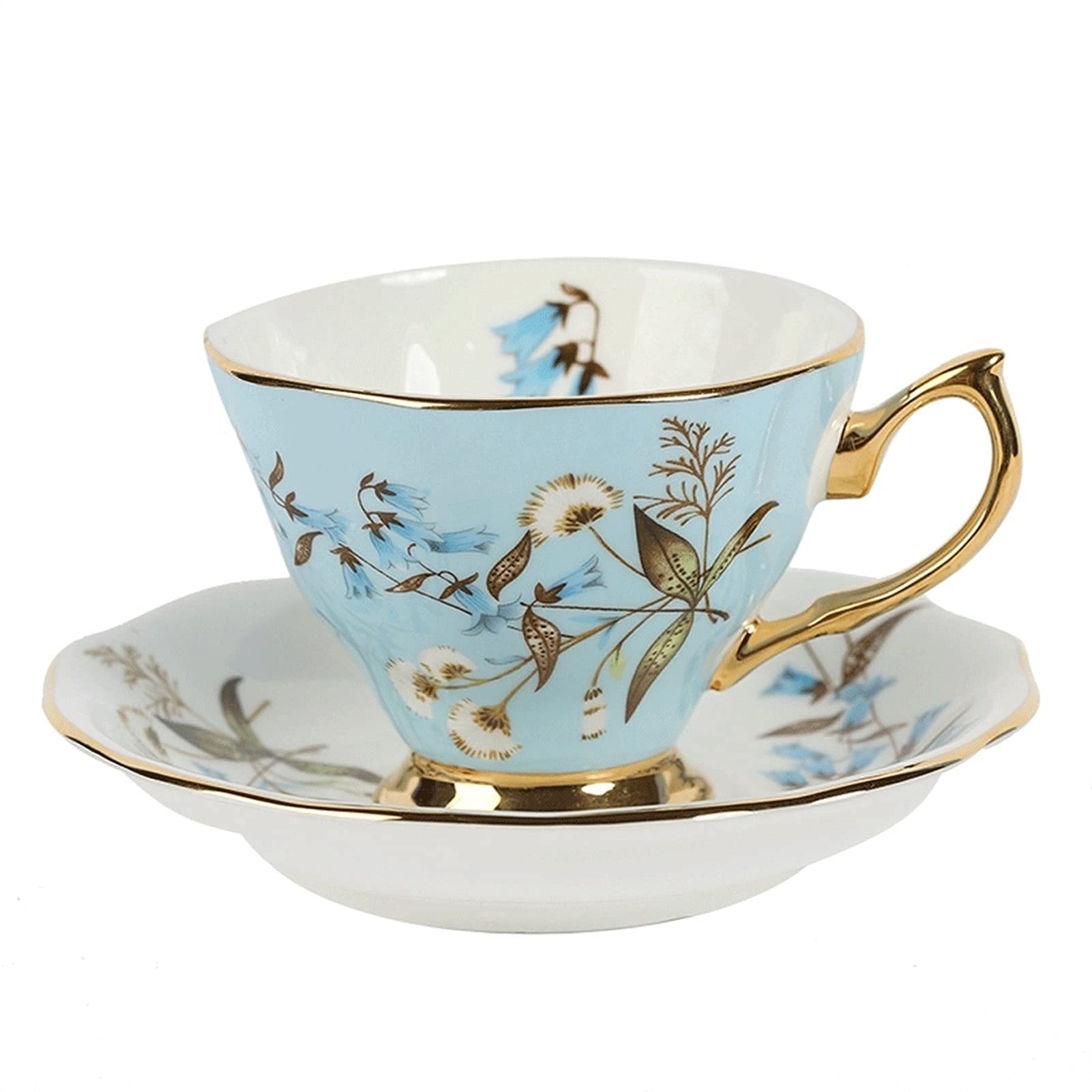 Sjdopulse C Mug Offee Mug British Afternoon Garden Series Bone Hina Flower Tea Up Offee Up European Exquisite Ins Wind Erami Coffee Up