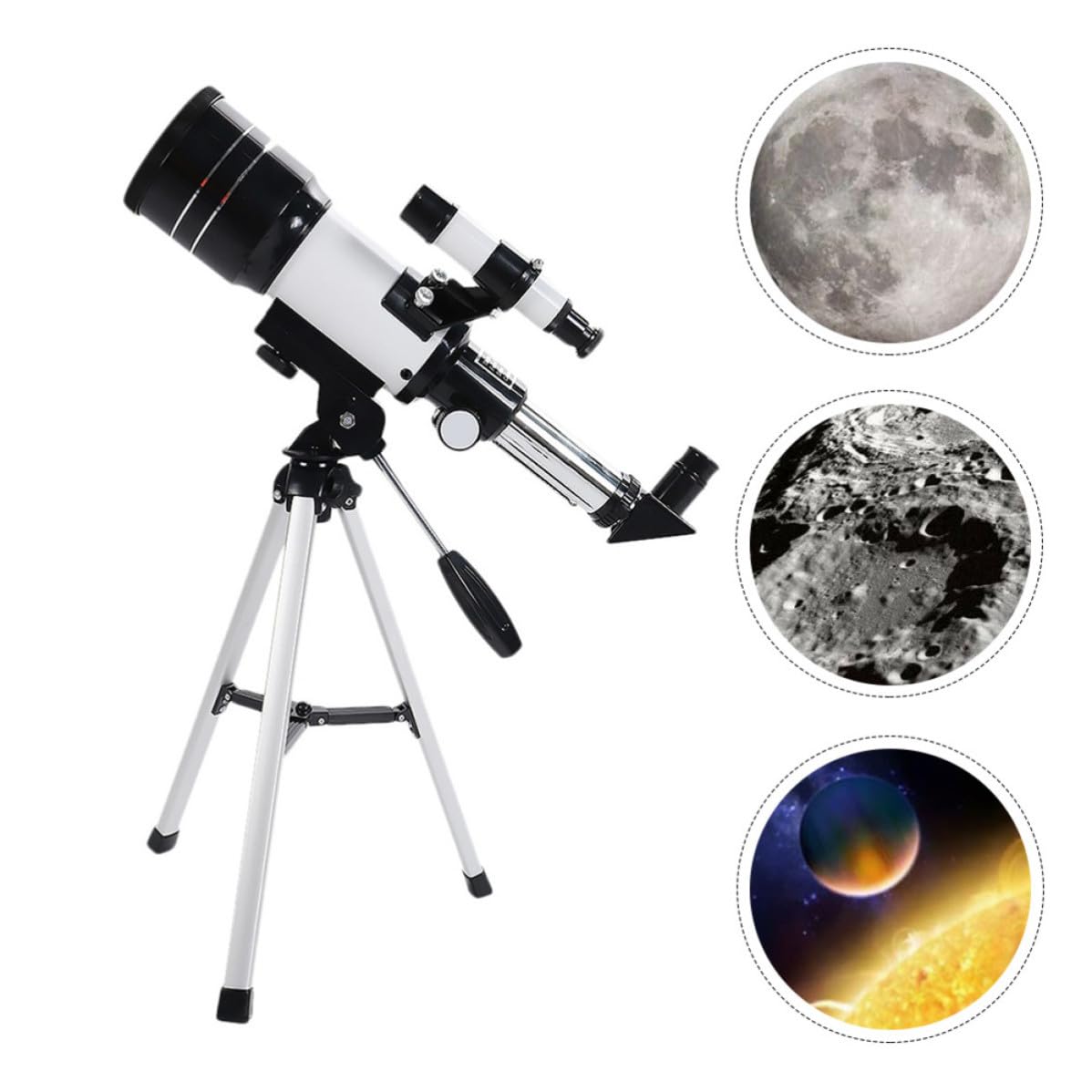 Telescopio Astronomico con Monoculare Treppiede 150x