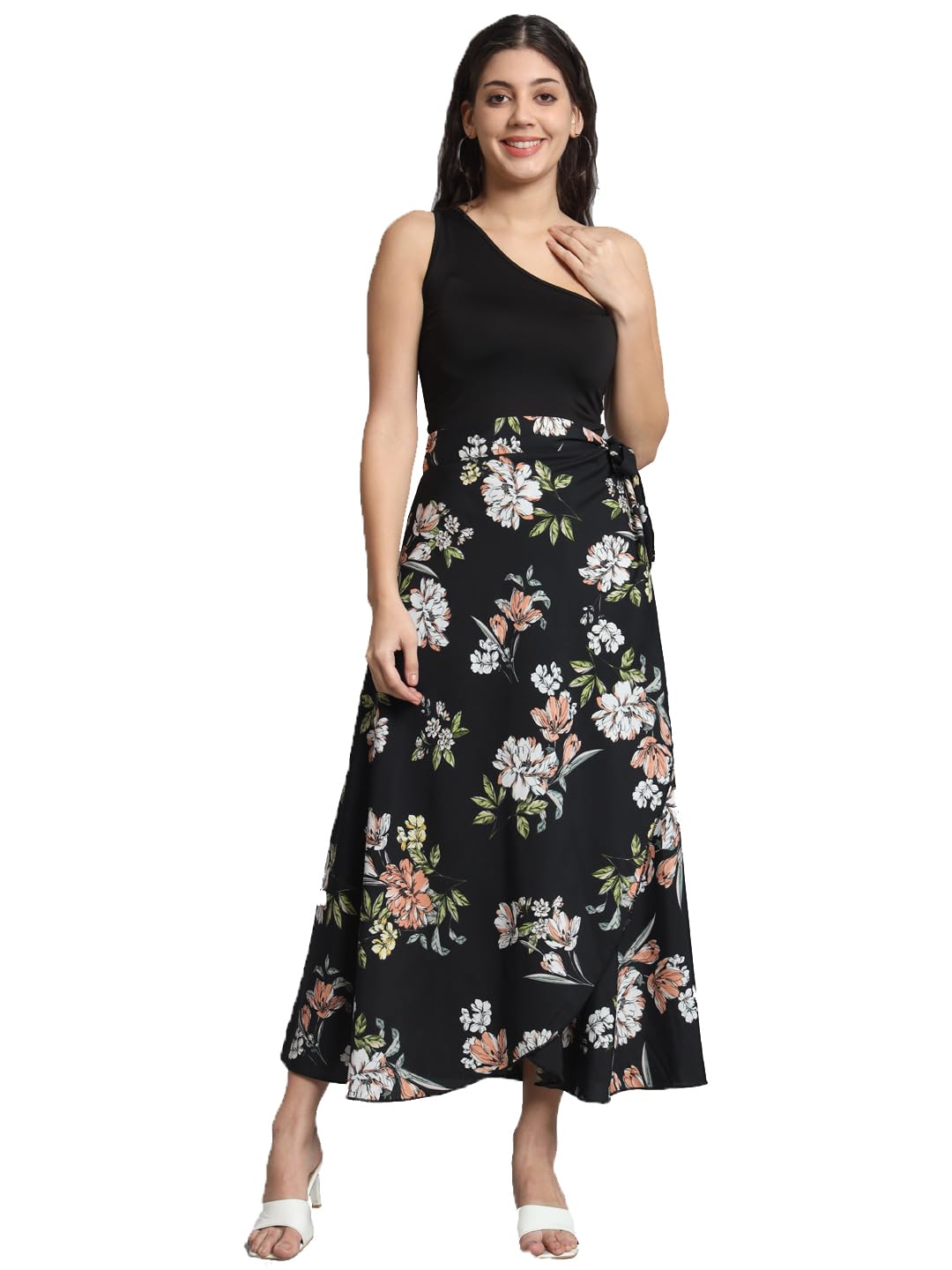 bodyfigure Women's Long Wrap Around Maxi Skirt | Women Wear Long Skirt-picture-59