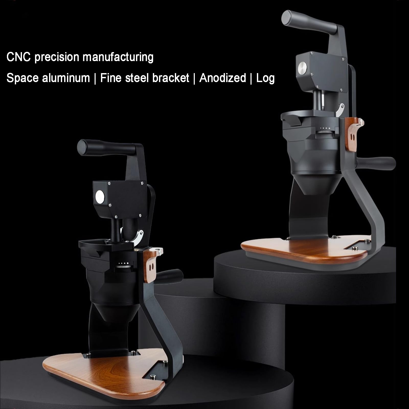 Molinillo de café manual, molinillo de rebabas ajustable con plato cónico de 83 mm, manivela para espresso, goteo, prensa francesa y infusión fría, diseño compacto para café molido fresco