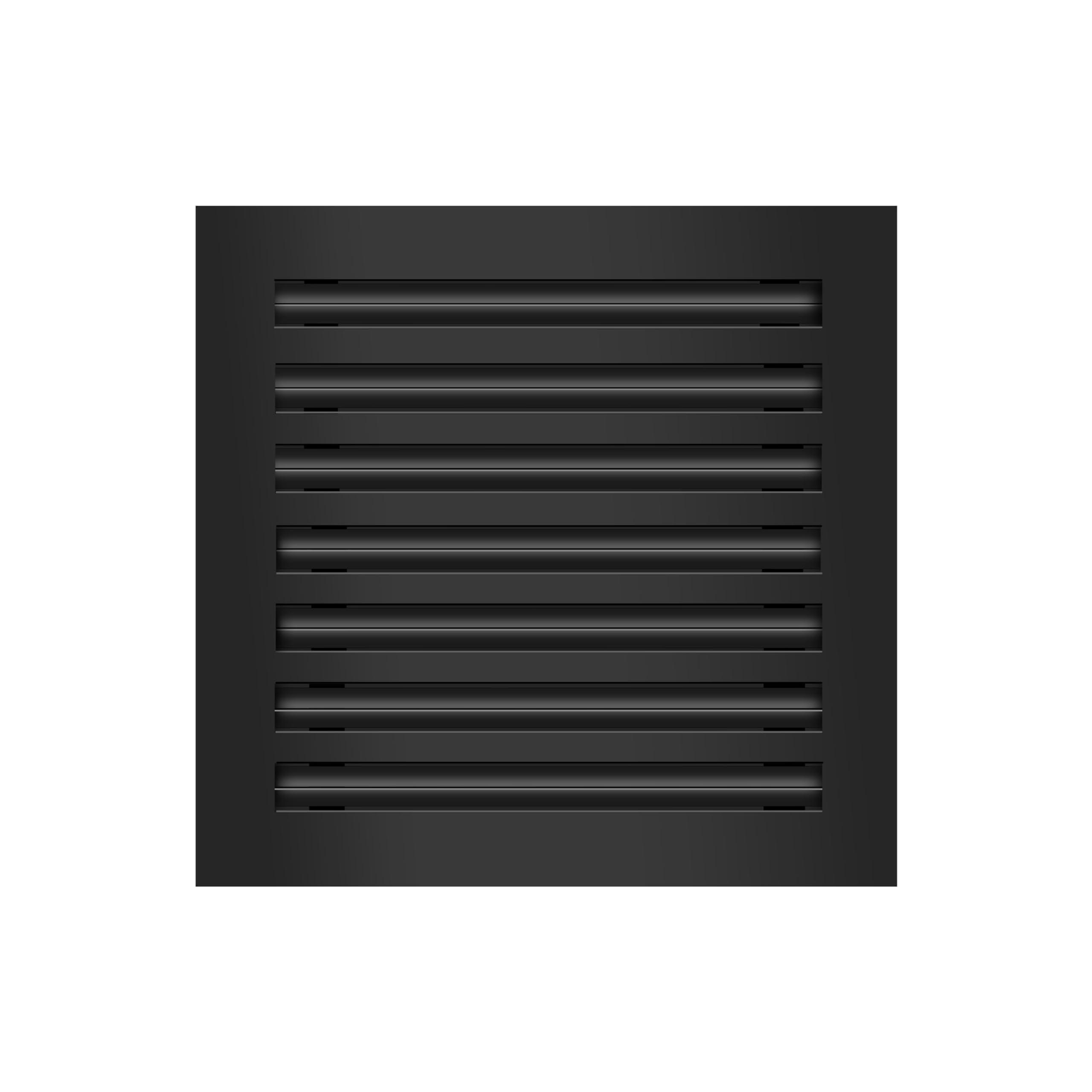 14x14 Modern AC Vent Cover - Decorative Black Air Vent - Standard Linear Slot Diffuser - Register Grille for Ceiling, Walls & Floors - Texas Buildmart