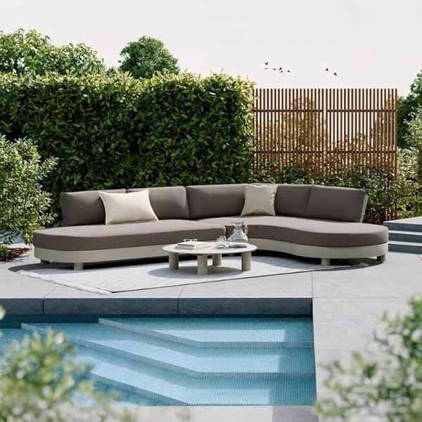 OUTLIV. Santa Barbara Ecklounge Aluminium Braun