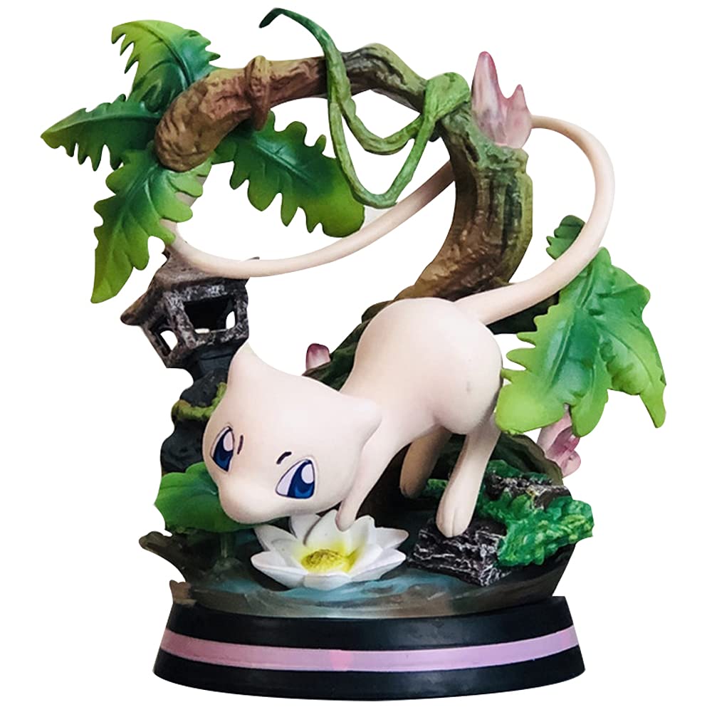 Pocket Monster Collection 5” Bulbasaur, 5” Charmander, 5” Charmeleon, 5” Mewtwo 5” Squirtle, 5” Wartortle Anime Figure Gift for Birthday(Mewtwo)