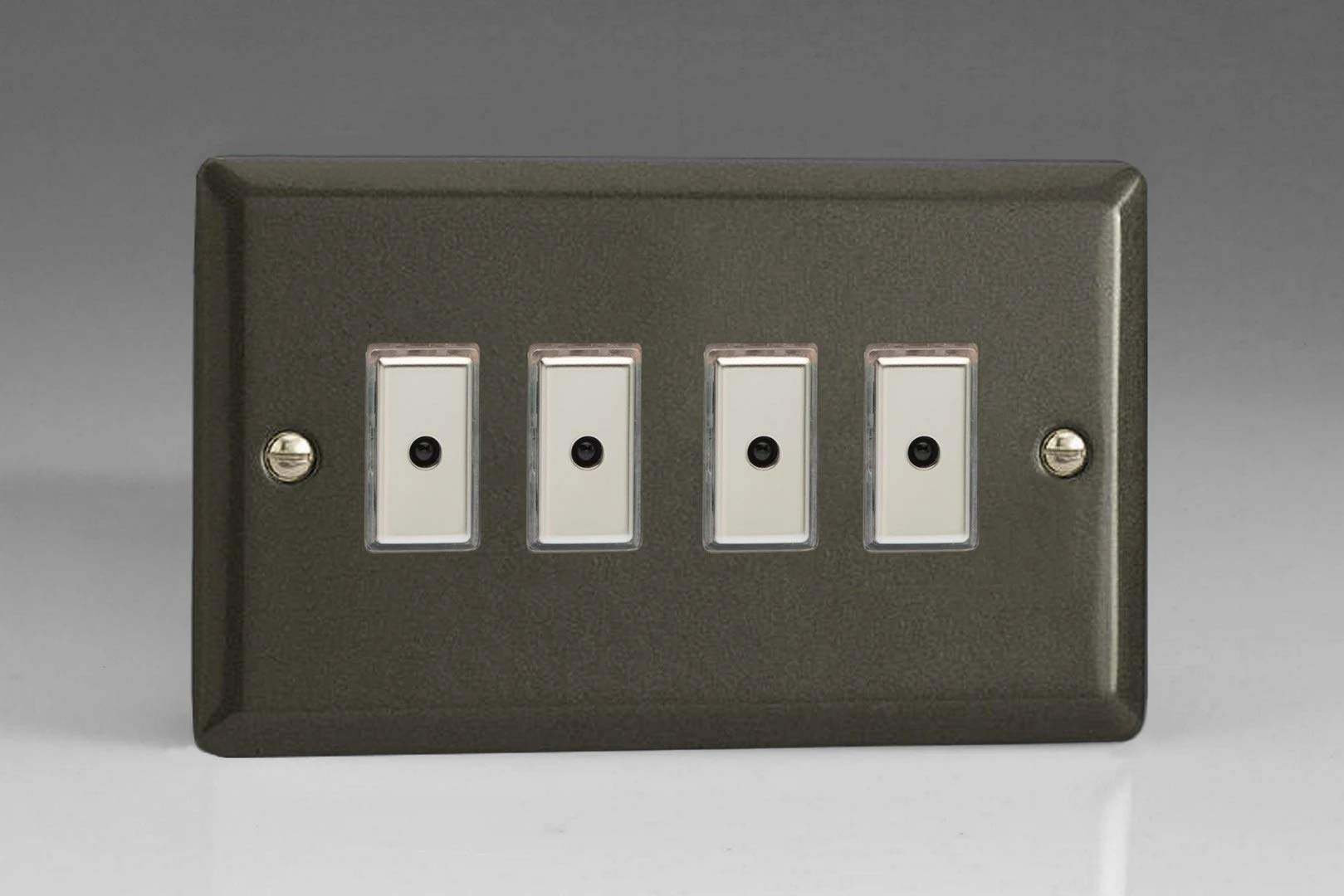 Dimmer Black V-Pro Multi-Point Classic Graphite 21 100w Max 4-Gang 1-Way