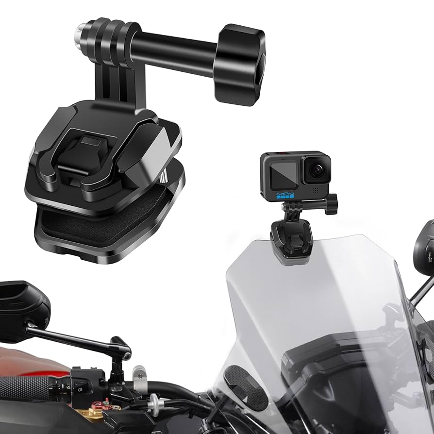 Amazon.com : REYGEAK Motorcycle Windshield Clip for GoPro