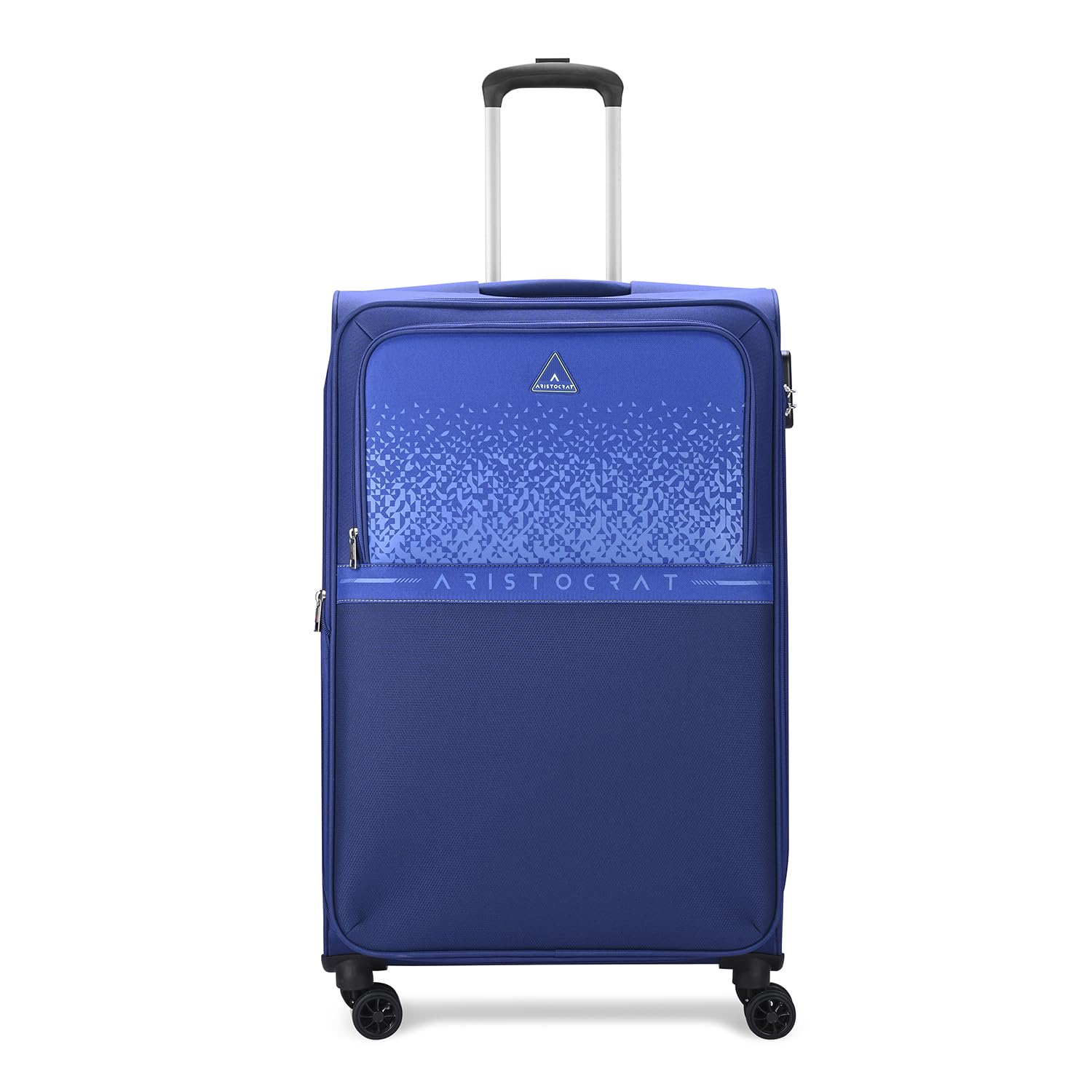 Aristocrat Drift Check-in Expander Trolley Bag 69cm | Medium | Soft Luggage | Smooth 8-Wheel Suitcase | Secure Combination Lock with Sturdy Zipper | Robust Construction | 3-Year Warranty (Blue)
