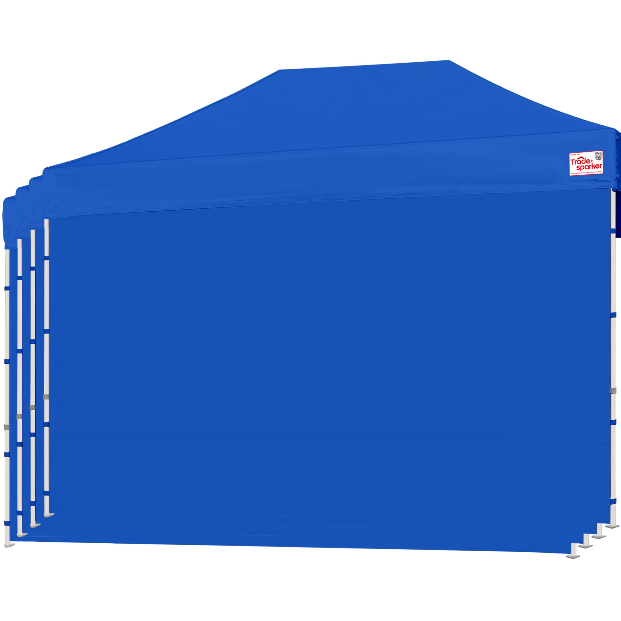 Tradesparker 10x15 Pop up Canopy Sidewall Kit Only, 3 Sidewalls &amp; 1 Doorwall Removable Zipper End Fit for Commercial Instant Tent Canopies,NOT Excluding Top and Frame,Blue