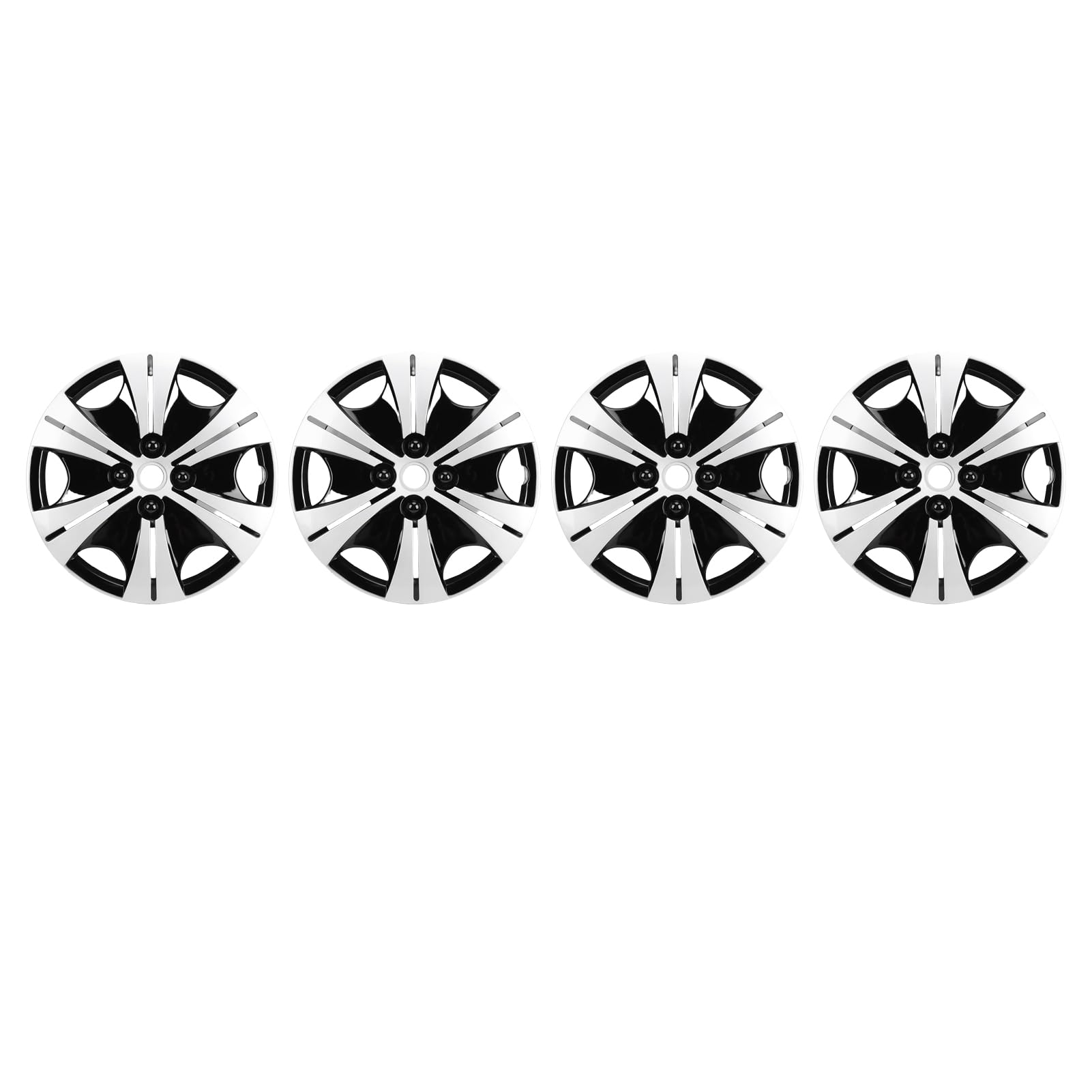 Jeffergarden Copricerchi per Coprimozzi da 14 Pollici, Tappi di Ricambio in Plastica ABS per Ruote in Acciaio, Design Universale a Scatto, Protezione del Cerchione, Facile Installazione per Auto,
