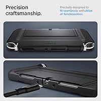 Vista 7 de Spigen Thin Fit Designed for Nintendo Switch OLED Model 7 Inch and Joy-Con Controller Dockable Case with Kickstand Protective Case - Black