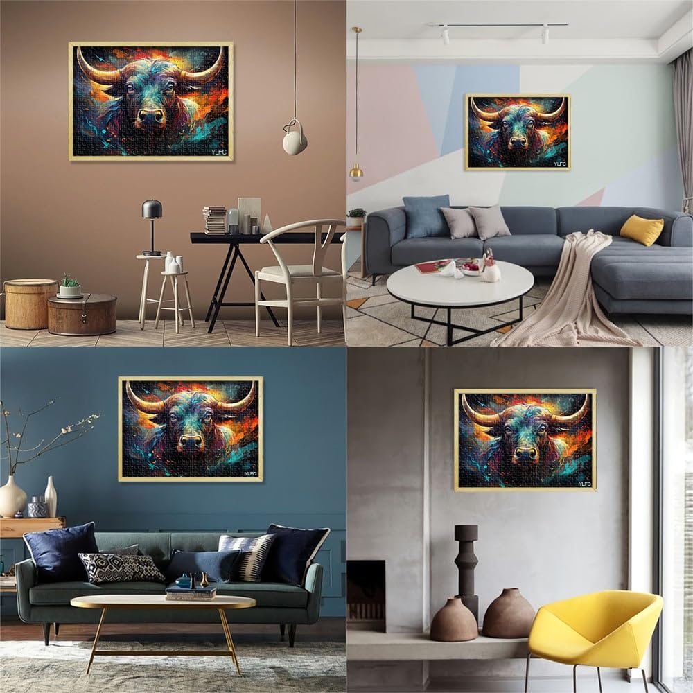 Puzzle da 2000 pezzi per adulti Buffalo rompicapo puzzle con pezzi completamente ad incastro a forma casuale 70 x 100 cm per bambini di 14 anni