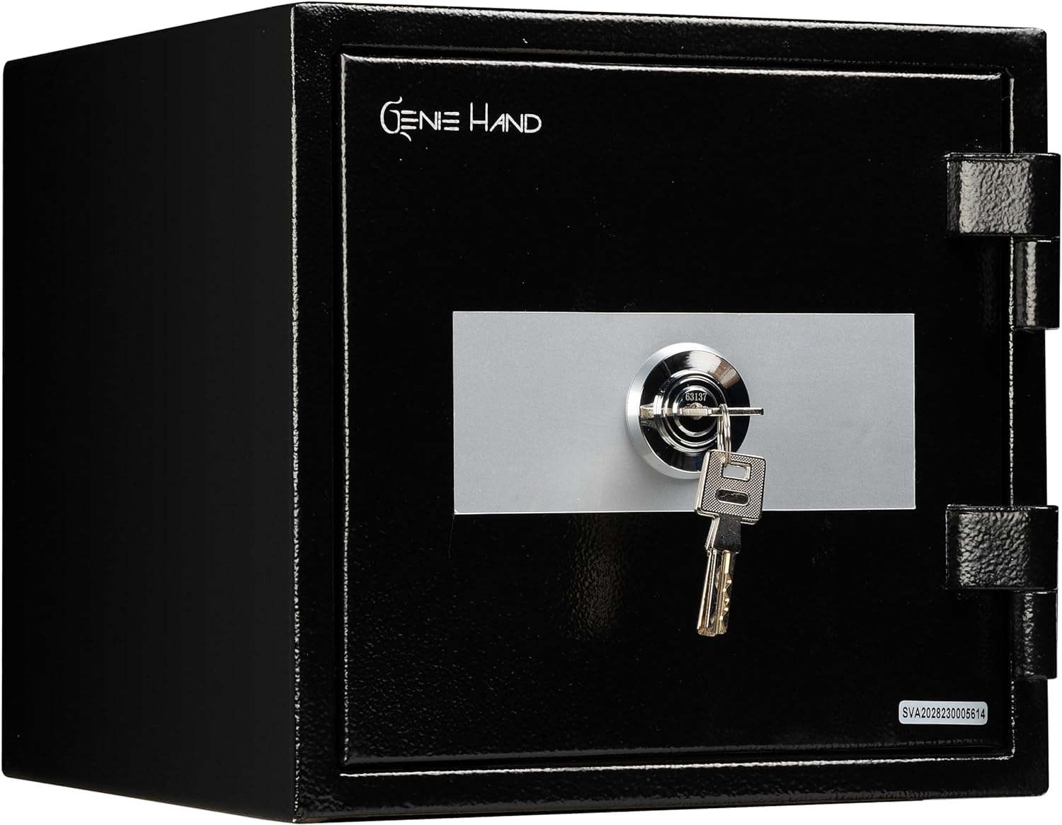 Genie Hand | Cassaforte Meccanica da Armadio Ignifuga Cassetta di Sicurezza con Chiave, Serratura B-Class e Sistema Anti Bounce