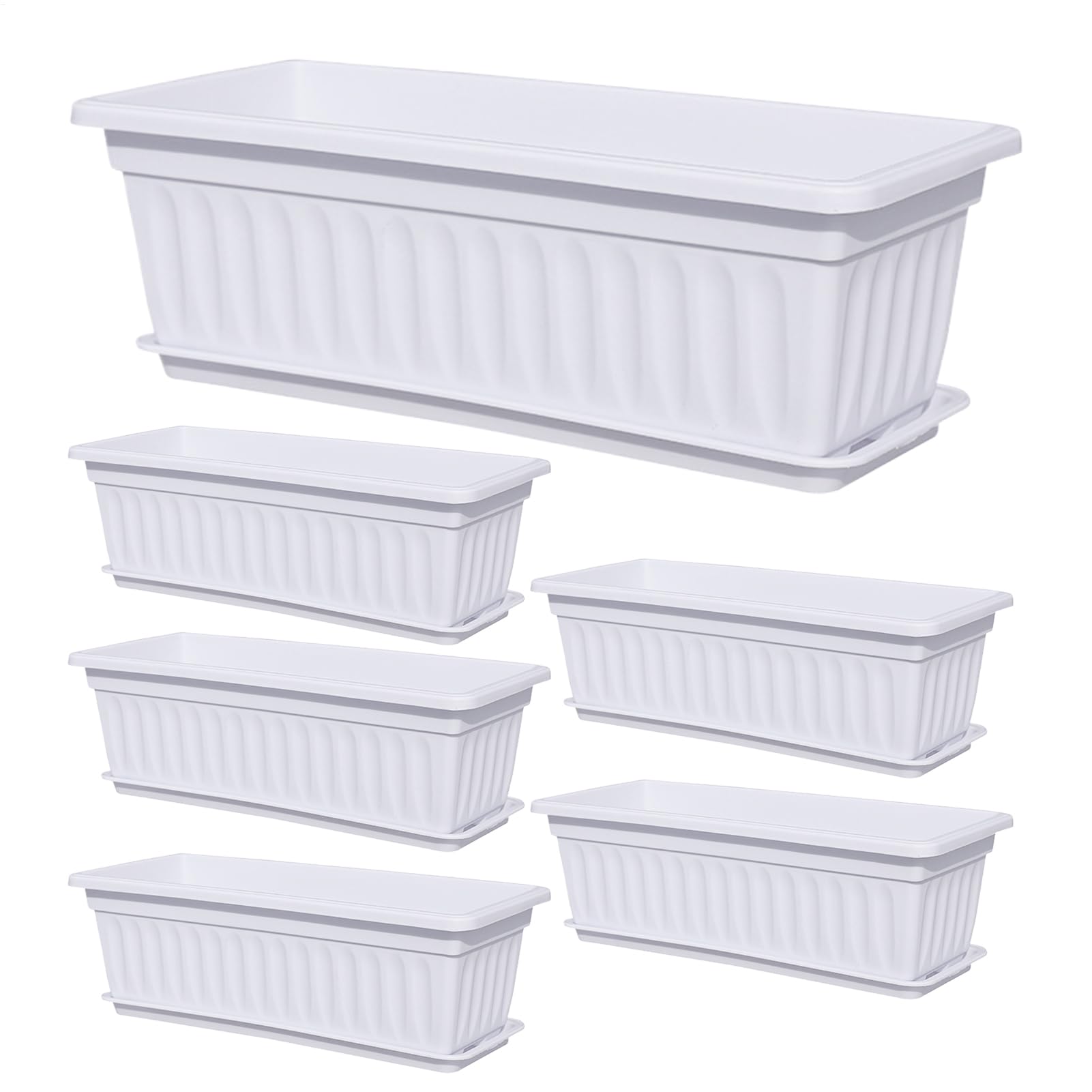 Fioriera da Finestra Contenitore Resistente ai Raggi UV con Fori di | Fioriere da Finestra per Esterni Per Giardinaggio Balcone Cucina Esterno Giardino Piante E Fiori