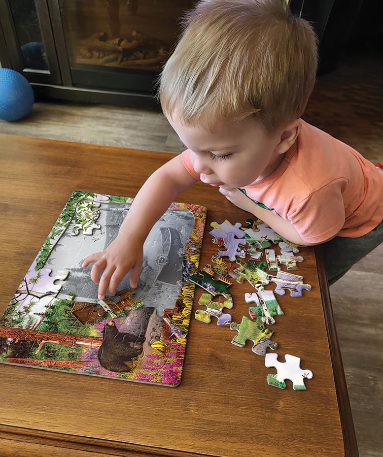 Cobble Hill - 35 Piece Jigsaw Puzzle - Bear Lake - Perfect For Both Older & Younger Puzzlers - Ideal For Travel - Delightful Gift Idea - Image 2
