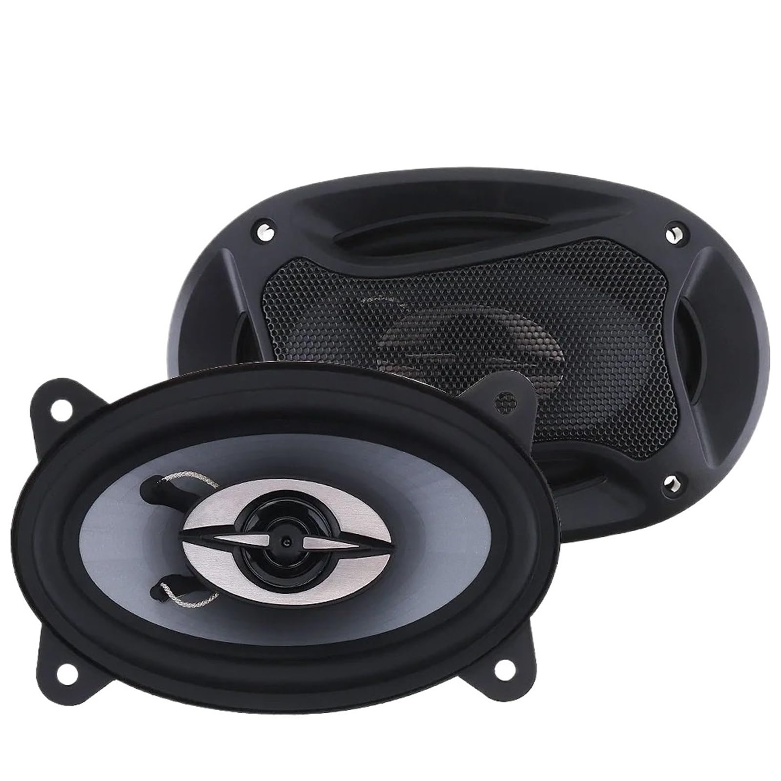 2 altoparlanti per auto da 4 x 6 pollici, 150 W/280 W, subwoofer, audio per auto, stereo, altoparlanti a gamma completa(Model-B 280W)