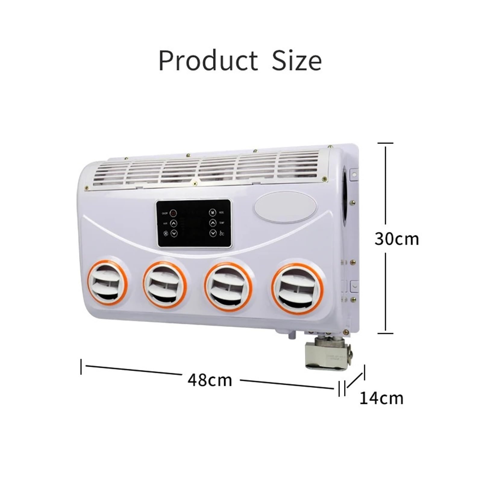 Climatiseur de stationnement Mural avec onduleur Interne, Refroidissement par évaporateur de Voiture 12 V, Refroidissement Rapide, Fonctionnement Fluide (DC-12 V)