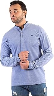 بولو شيرت رجالي كوم طويل سادة ماسترز من جيت - لبنى