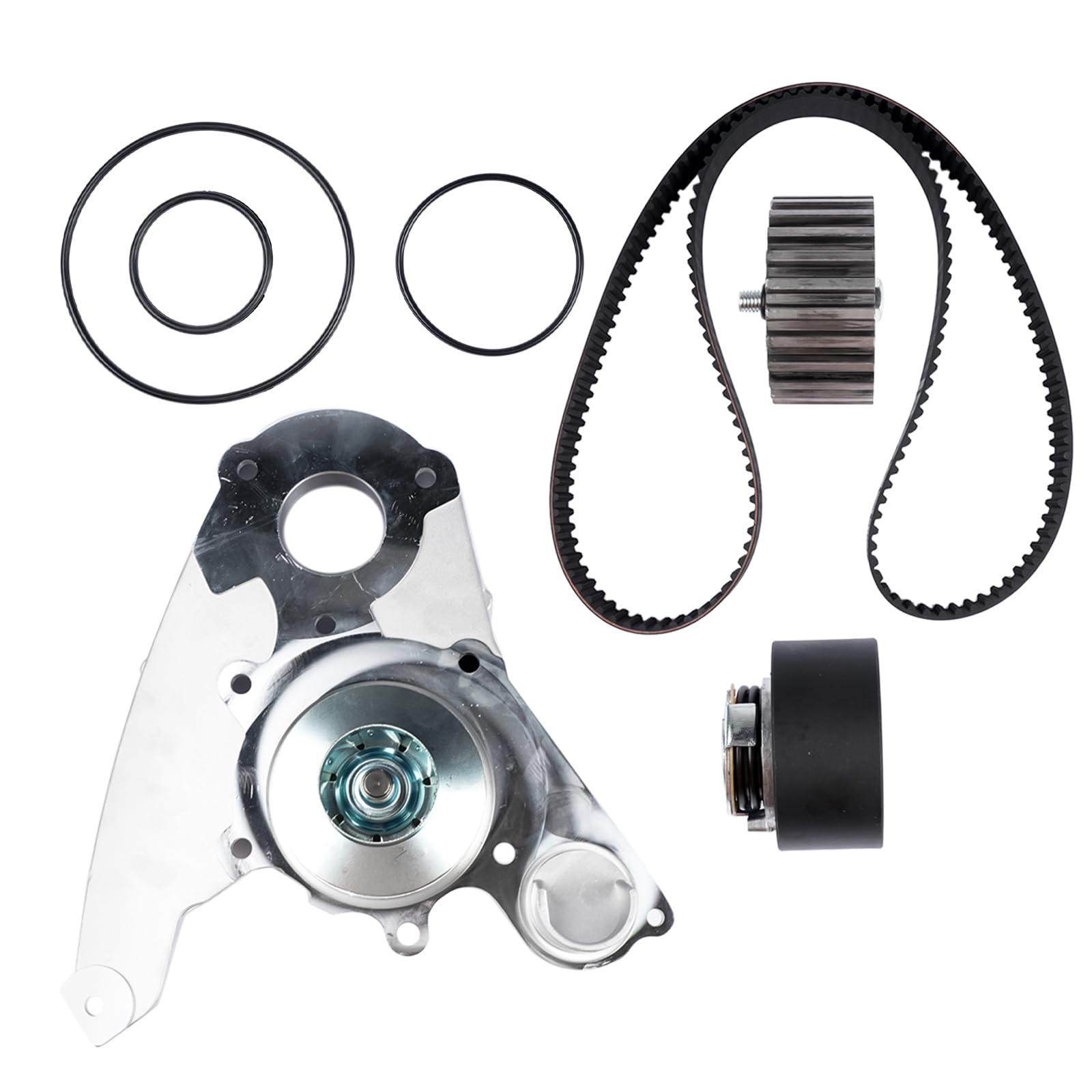 Bomba de agua + juego de correa dentada Kit de montaje compatible con Duc-ato 244 250 2.3D 504033770 VKMC02390 504010846