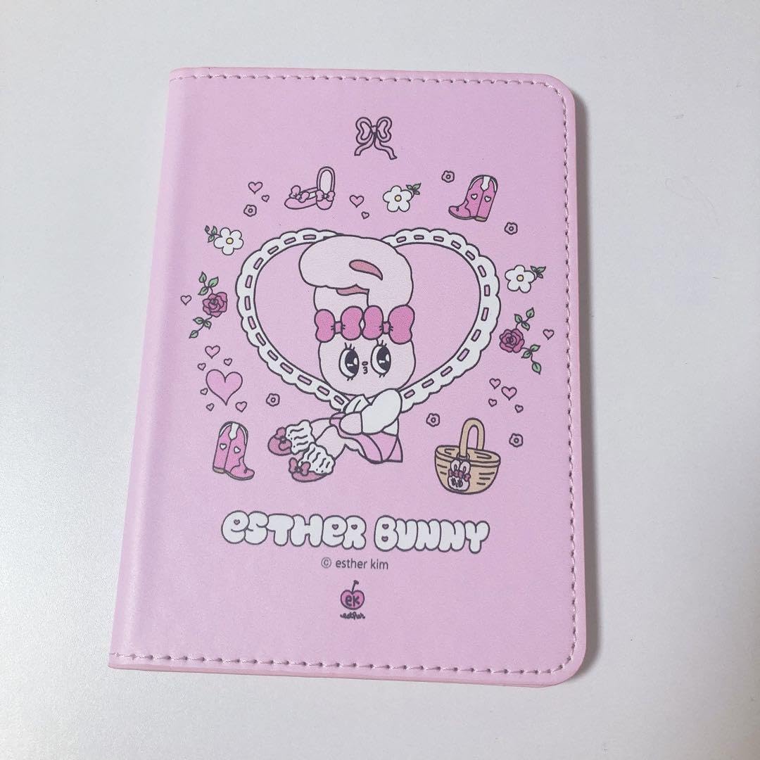 Amazon.co.jp: エスターバニー パスポート ケース カバー 韓国 ピンク