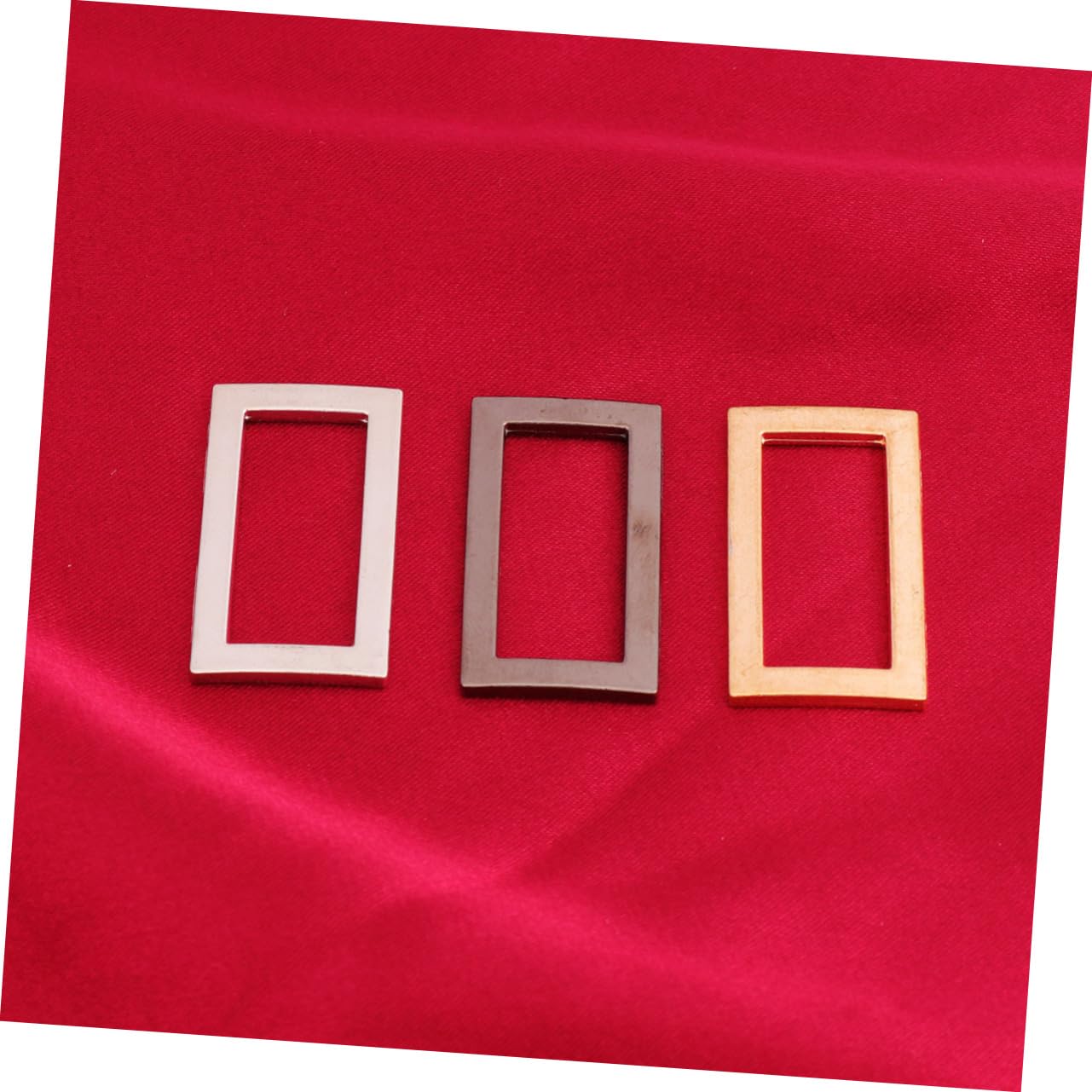 90pezzi Fibbia Quadrata Per Borse Accessori Fai Da Te Lega Per Sostituzione Di Argento e Nero Per Zaini Borse Tracolla e Tote