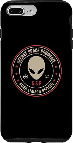 Vista 28 de iPhone 12 Pro Max Secret Space Program / Alien Liaison Officer Insignia Design Case