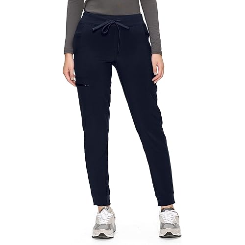 COZYFIT Medical Scrub Pants for Women - Soft Stretch,Drawstring Jogger Pants with 5 Pockets
