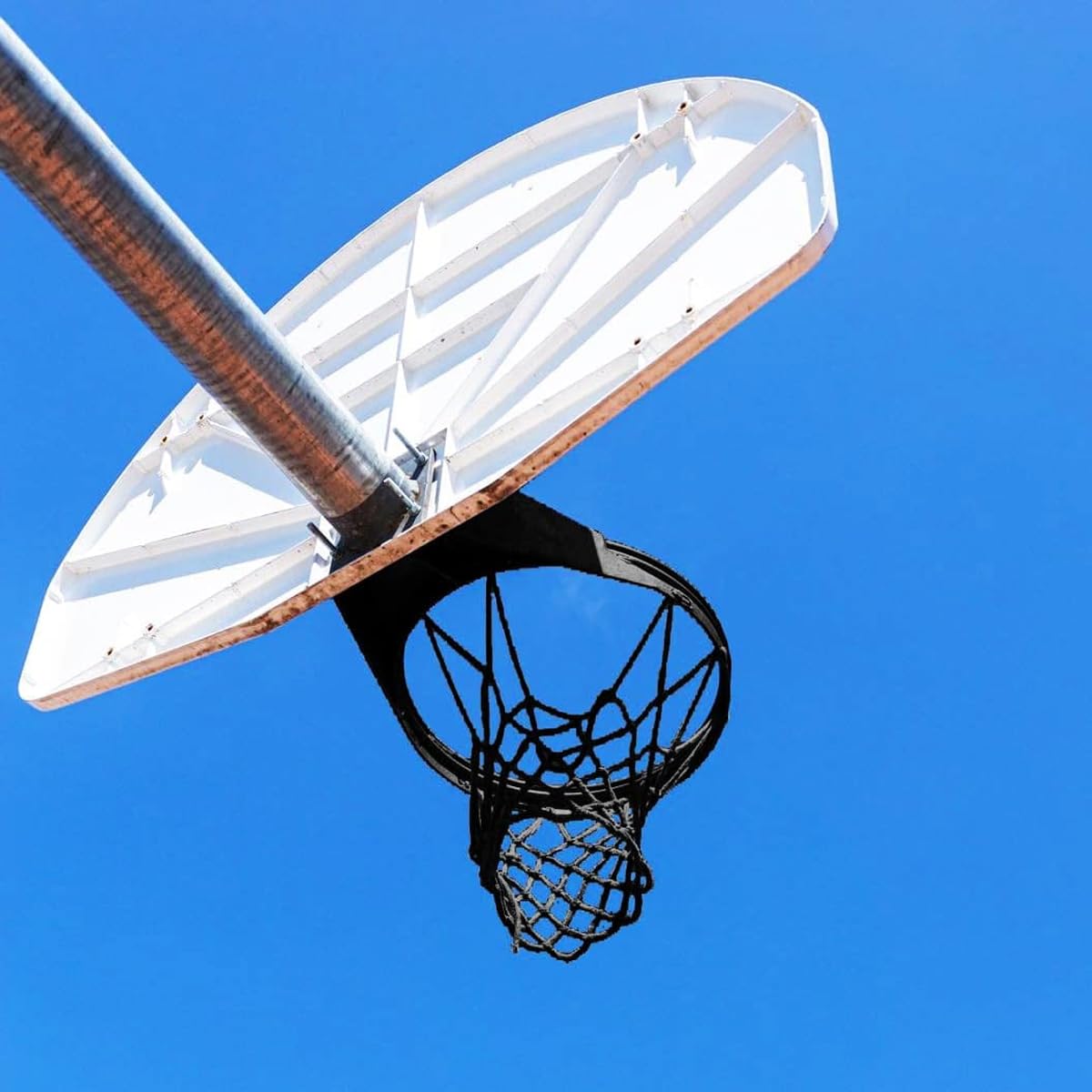 Filet de Basket de Remplacement Robuste, de qualité Professionnelle, adapté aux terrains extérieurs et intérieurs, avec cerclage Standard, résistant aux intempéries et Anti-Fouet.