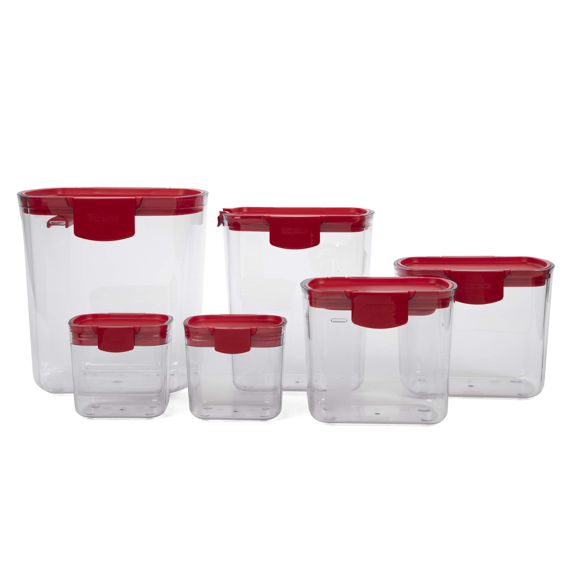 Progressive Prepworks ProKeeper 6 Piece Kitchen Clear Plastic Food