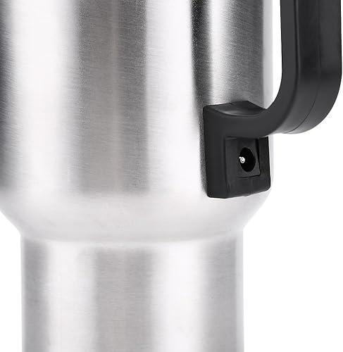 Miniatura 8 de Taza de viaje térmica, hervidor de té eléctrico, taza eléctrica para automóvil, 12 V 15.2 fl oz eléctrica en el automóvil, taza de calefacción de