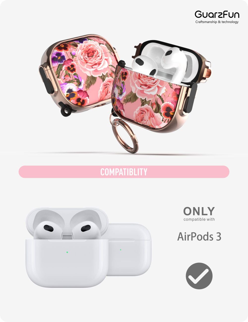 Amazon | GuarzFun AirPod 3用ケース ロック付き AirPods第3