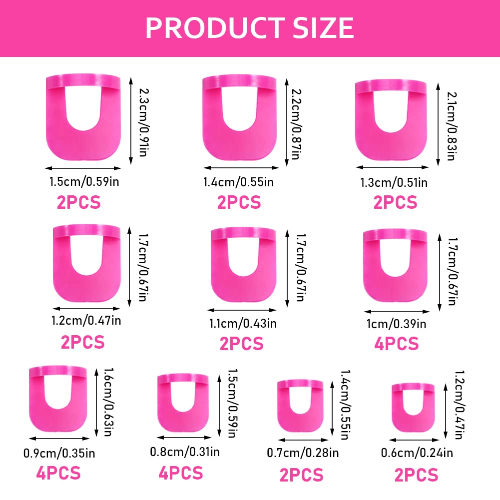 52 Pièces Pochoir de Vernis à Ongles, 10 Tailles Nail Polish Pochoir Réutilisable Outils de Protection d'Ongles Avec Sequins, Anti-éclaboussure Manucure Outil Anti Débordeme pour Manucure Nail Art