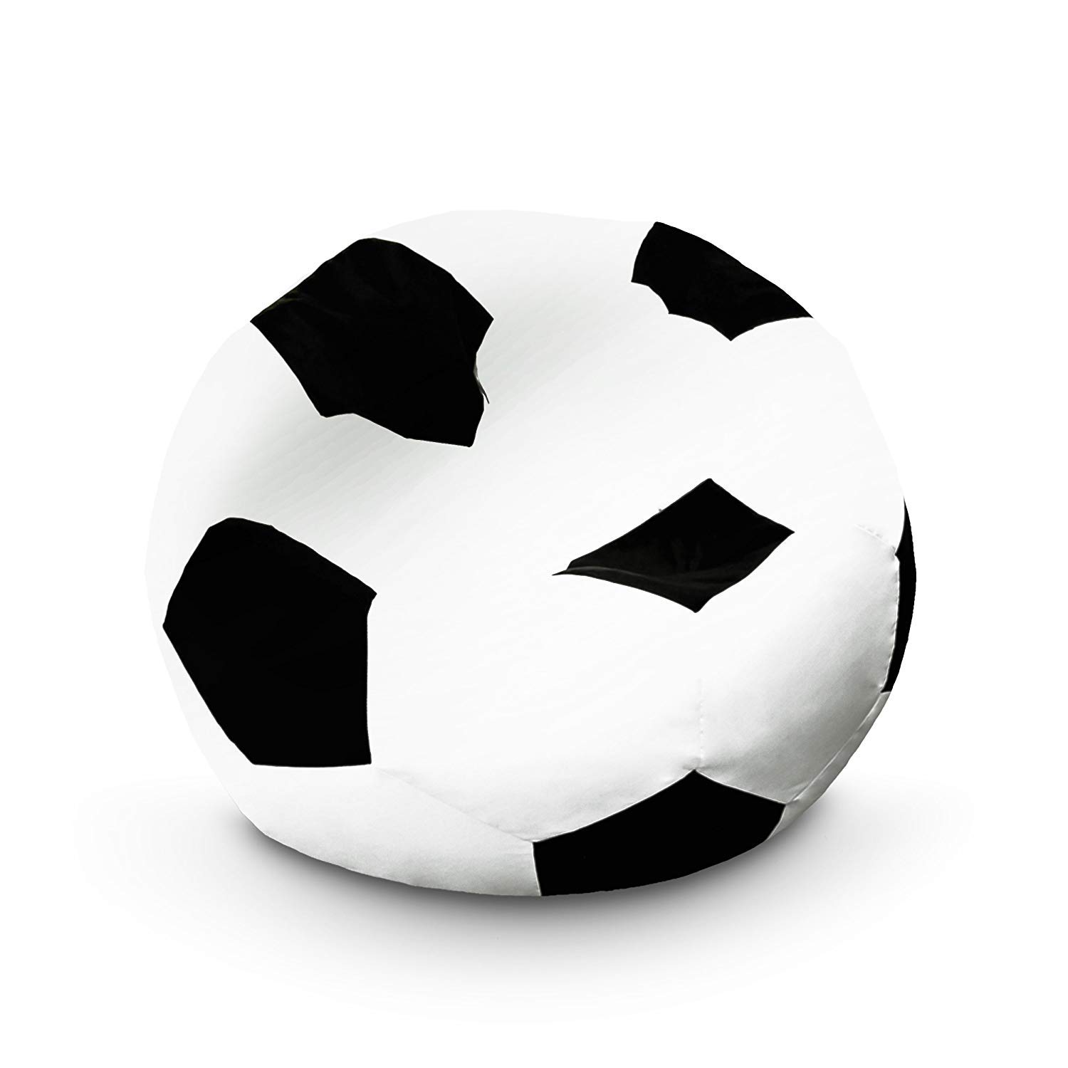 Lumaland Pouf de Luxe Football | Enfants & Adultes 90cm Bean Bag | Résistant à la saleté | Robuste et Polyvalent [Beanbag Football Petit]