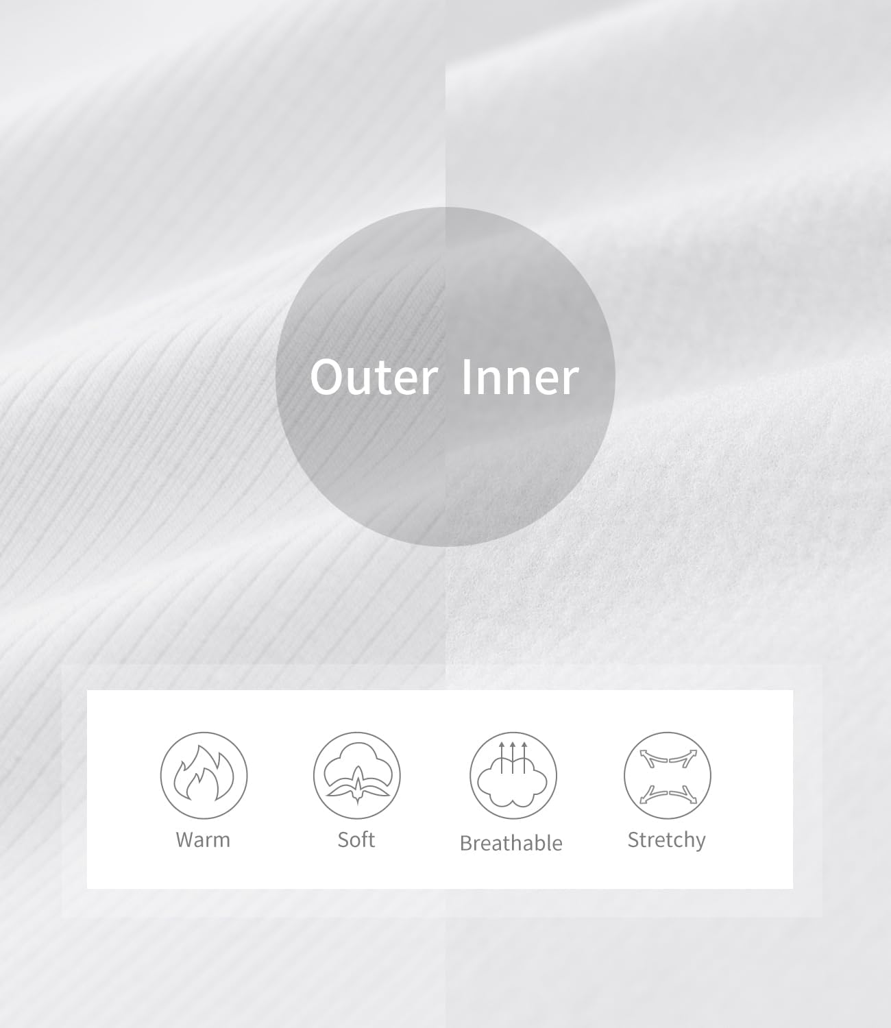 Zengjo Womens Mock Neck Long Sleeve Tops Ribbed Thermal Baselayer Shirt Stretch - Image 6