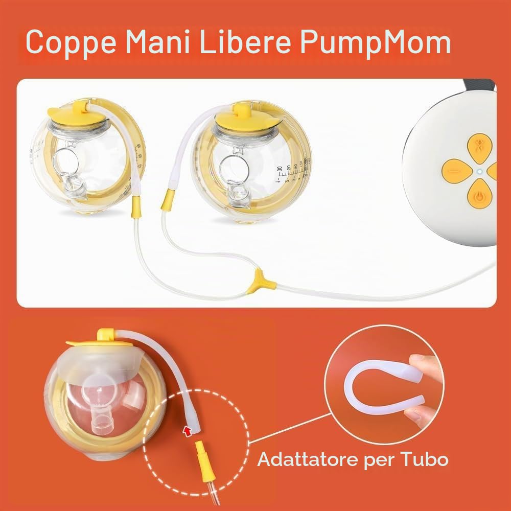 Coppe per tiralatte Medela, con apertura a mani libere, compatibili con Freestyle Flex/Pump in stile con MaxFlow/Swing Maxi Pump Parts, include flangia da 27 mm + inserti da 17/19/21/24 mm