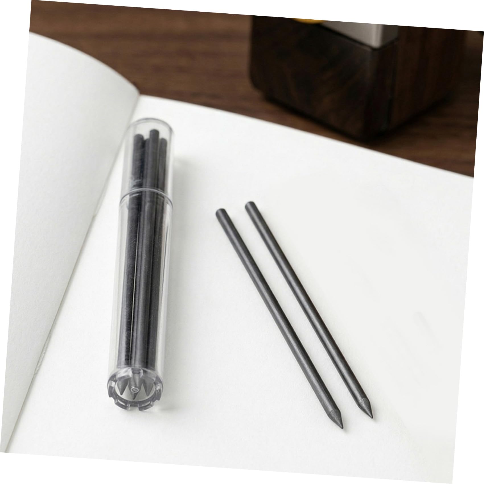 800 Unidades Puntas de Lápiz Mecánico 2.0mm Hb Color Negro Líneas Oscuras Consistentes y Resistencia a Roturas para Escritura y Dibujo Profesional