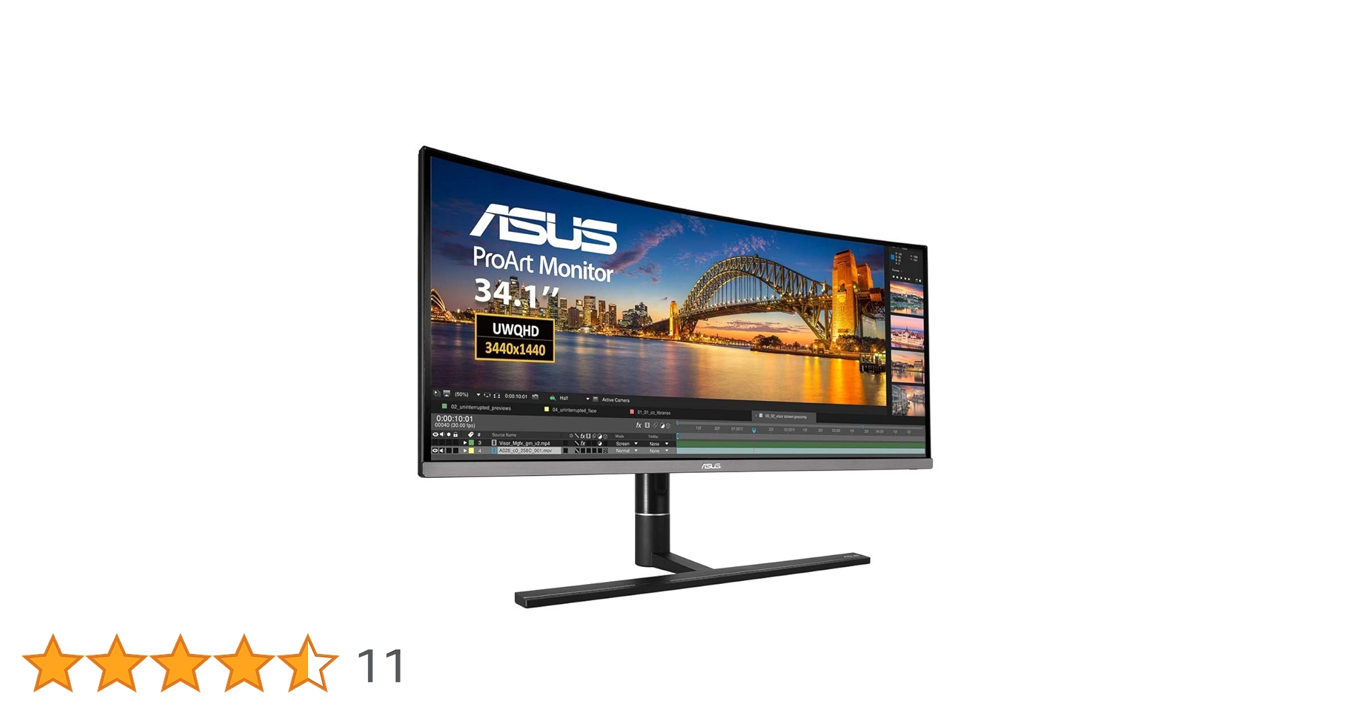 Amazon.co.jp: ASUS 34インチ湾曲 クリエイター向けモニター