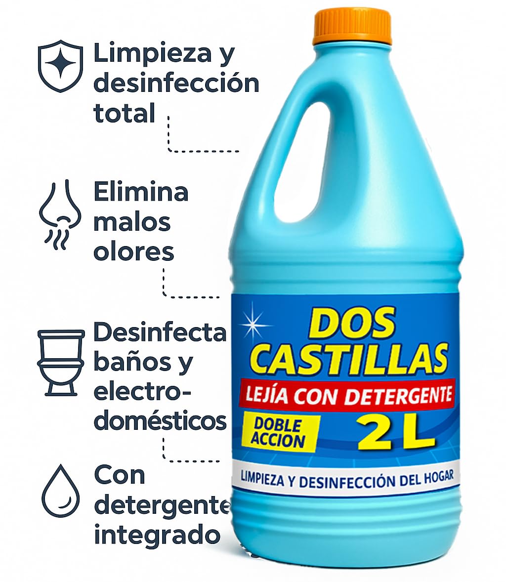 Lejia Con Detergente 3 Pack Doble Accion Limpieza Profunda Desinfeccion Total Elimina Malos Olores Ideal Cocinas Baños Electrodomesticos Multiusos Superficies old