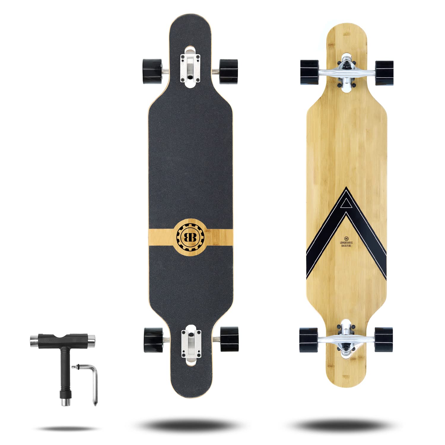Backfire Premium Beginner Longboard Skateboard Cruiser