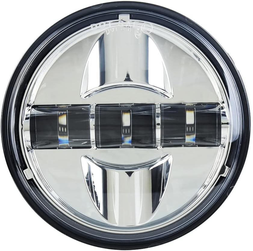 Eagle Lights Chrome Generation III 4.5 Inch LED Passing Lights and Adapter Harness for Indian® Roadmaster®