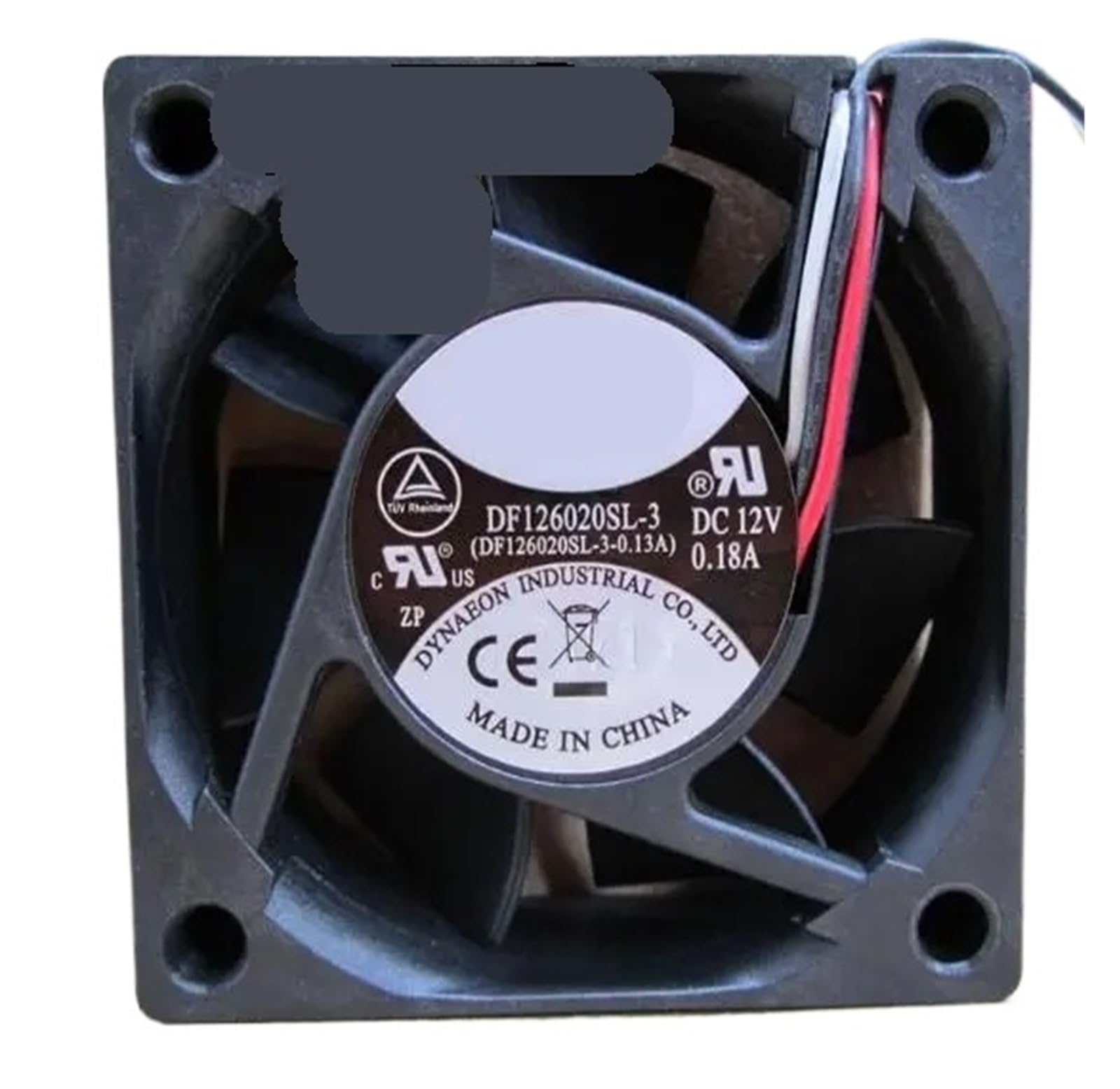 TYHUJKKL 12V 6CM DF126020SL-3 0.18A 60 * 60 * 20MM three-wire plug chassis power supply CPU silent fan