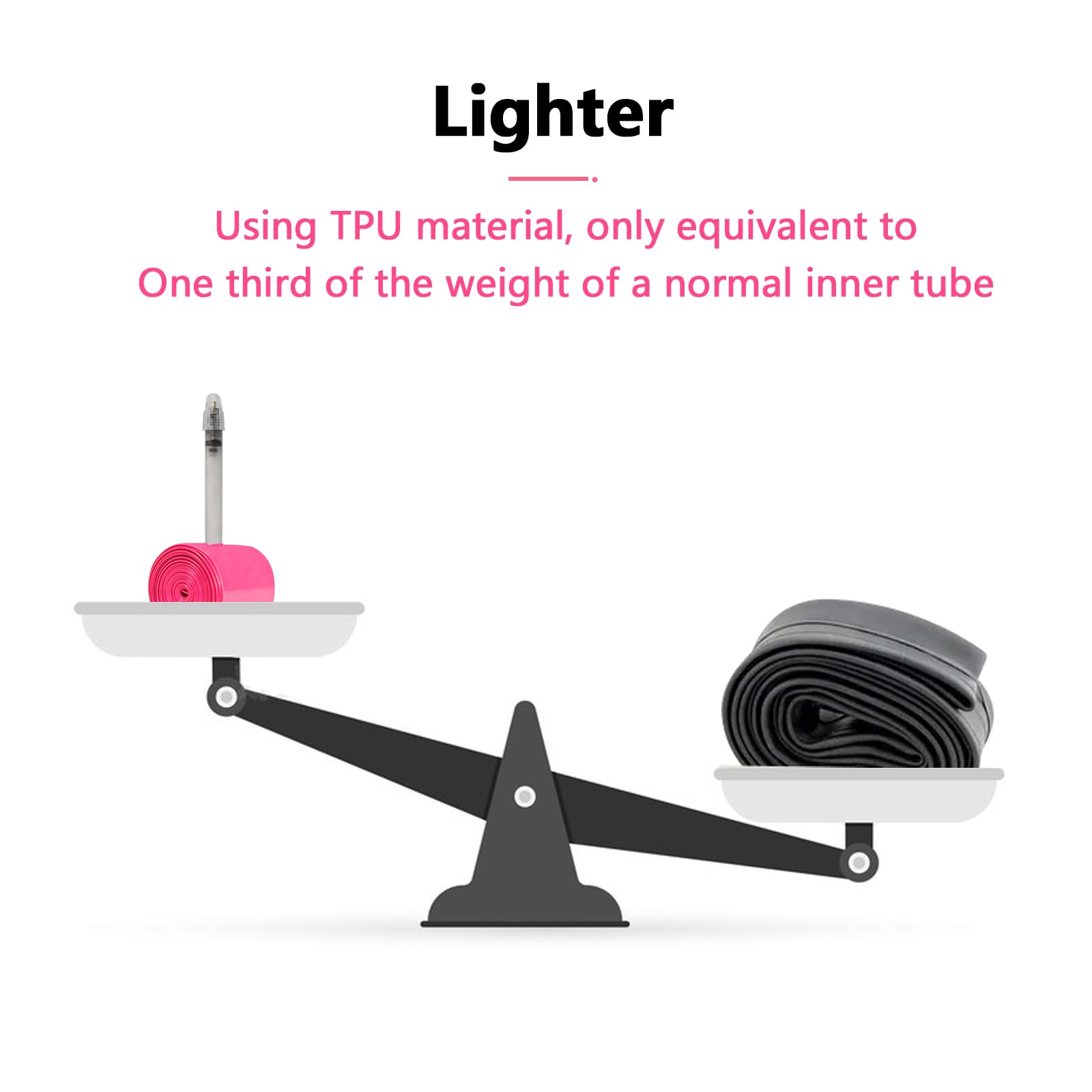 36g Bike Inner Tube TPU Ultralight Strada Bicicletta 700x18/23/25/28/30/32C(4pcs Patch di Riparazione)