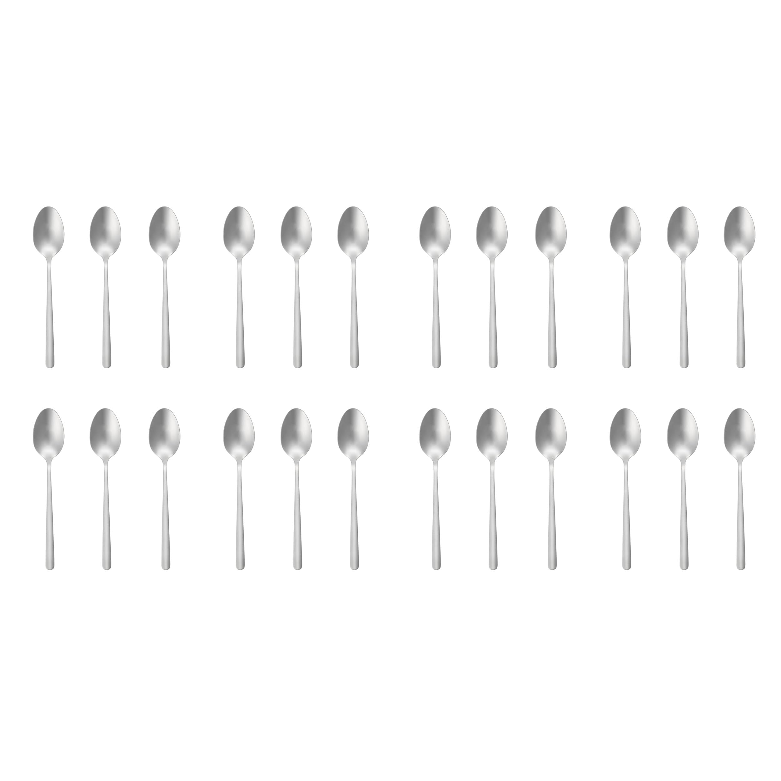 Russell Hobbs Teaspoon Set of 24 – Vienna Stainless Steel Coffee Spoons Cutlery Set, Mirror Polish Finish Flatware, Tea Spoon Tableware for Home, Restaurant, Office, Dishwasher Safe