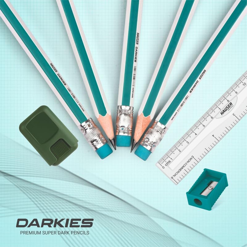 Image of HAUSER ARTZ Dark Pencils Set 20 Pcs Multicolor Pencils | Extra Dark Lead for Smooth Writing | Ideal for Kids School Use & Drawing