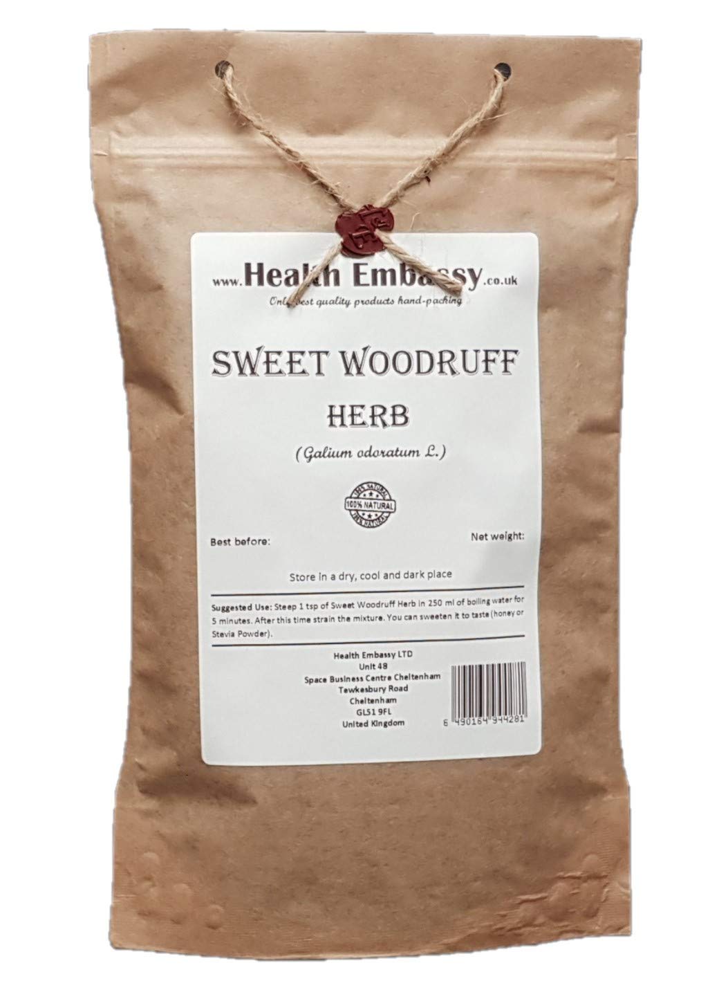 Health Embassy Sweet Woodruff Herb | Galium Odoratum L | Herbal Tea (100g)