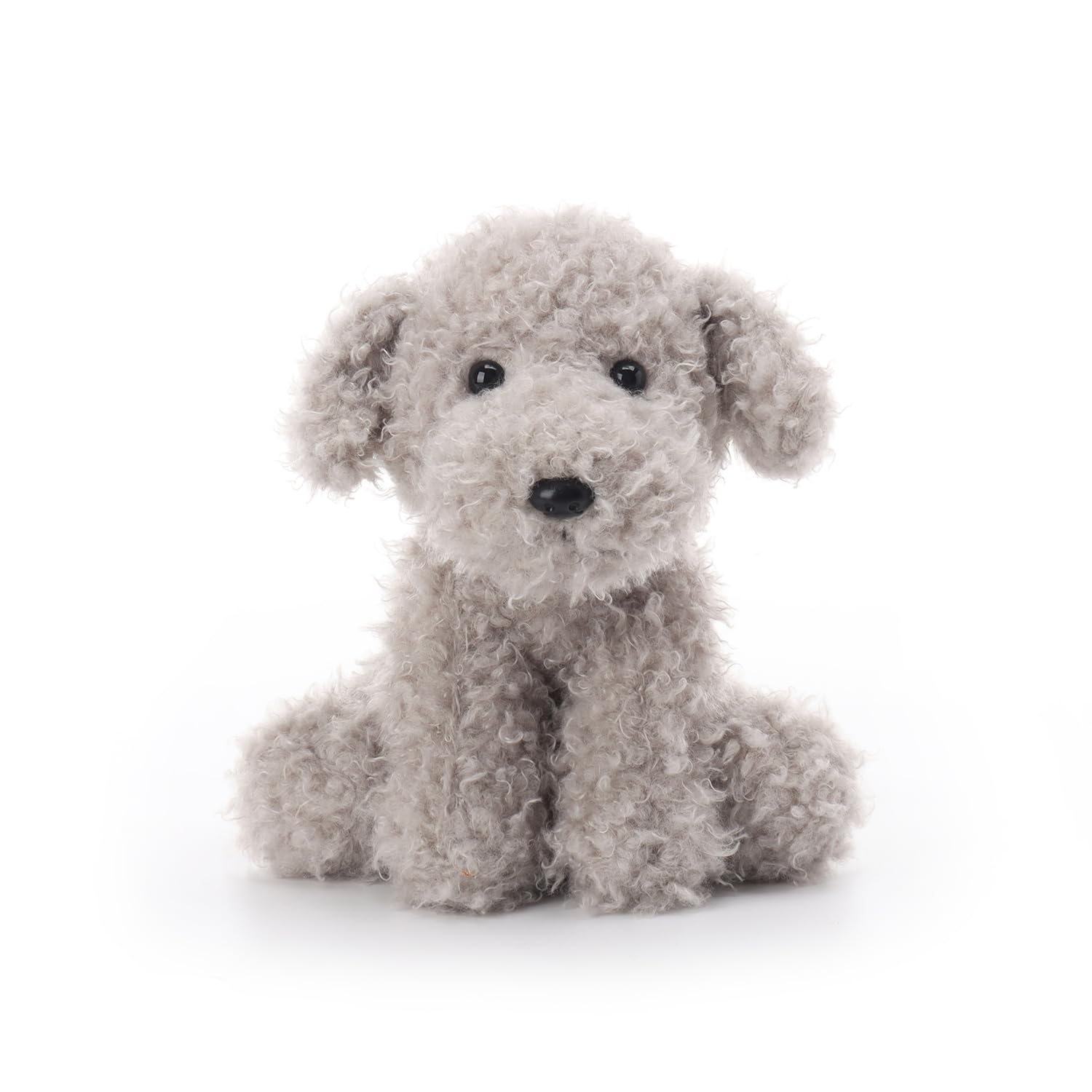 Apricot Lamb Grey Loyal Poodle Dog Soft Stuffed Animal Plush Toys 8.5"