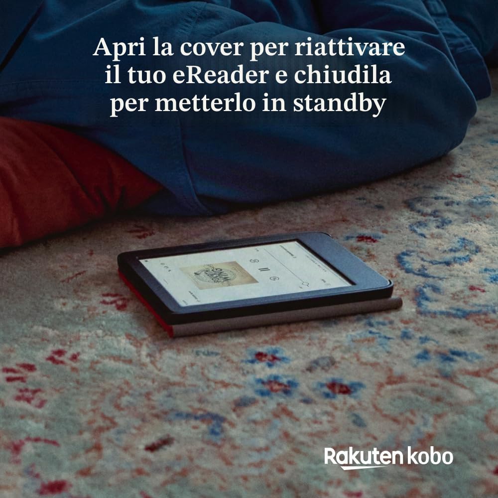 Kobo Clara Colour/BW SleepCover - Giallo burro | Custodia SleepCover con tecnologia Standby/Risveglio, supporto integrato a 2 vie, in pelle vegana, compatibile con eReader Kobo Clara Colour/BW da 6"