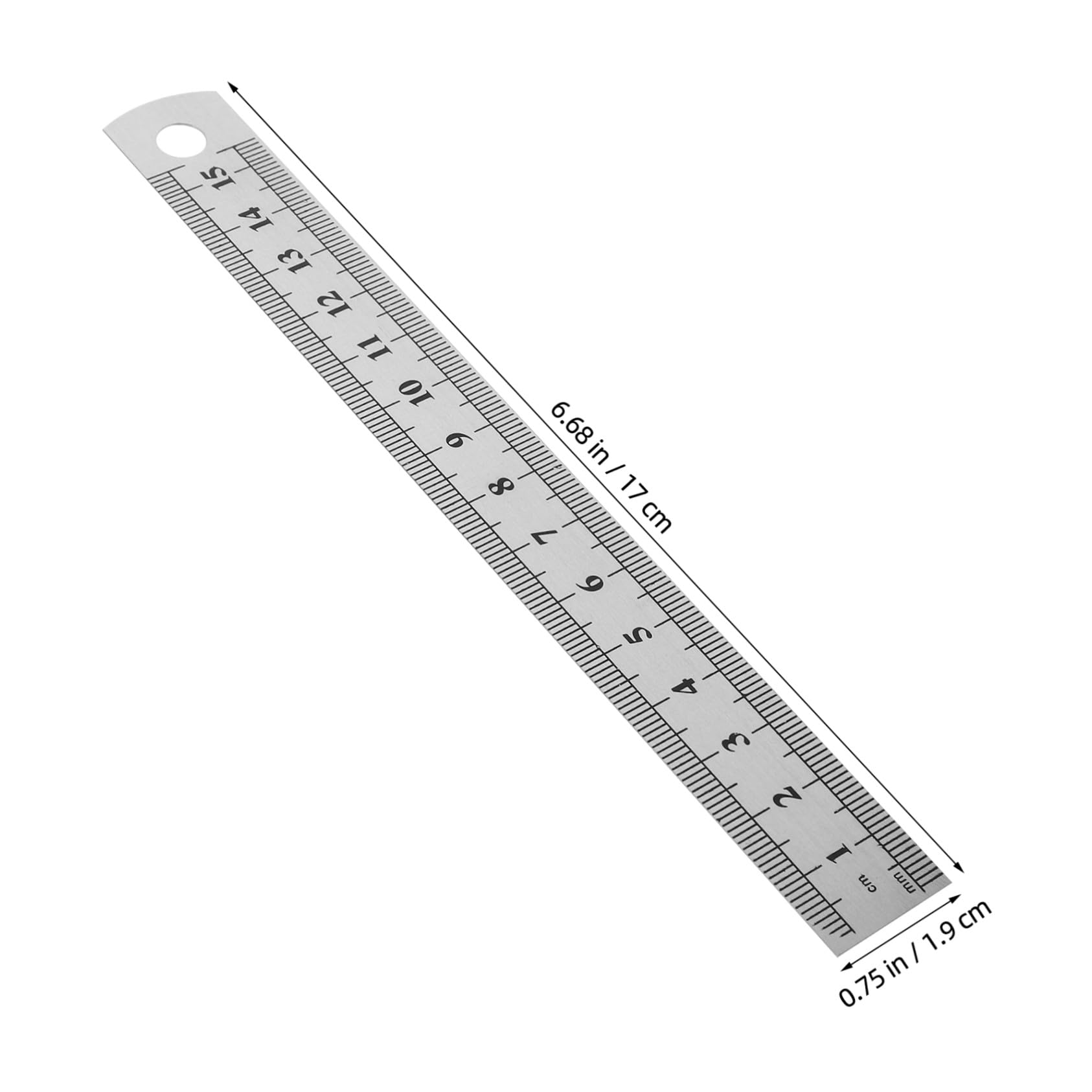 Sewroro Regla de Bolsillo 30 Piezas 15cm 6 Pulgadas Acero Inoxidable