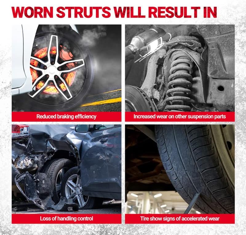 KAC Shock Absorbers Assembly w/Coil Spring, 2pc Front Shocks Struts Absorbers For Pathfinder 2005 2006 2007-2012, Auto Parts