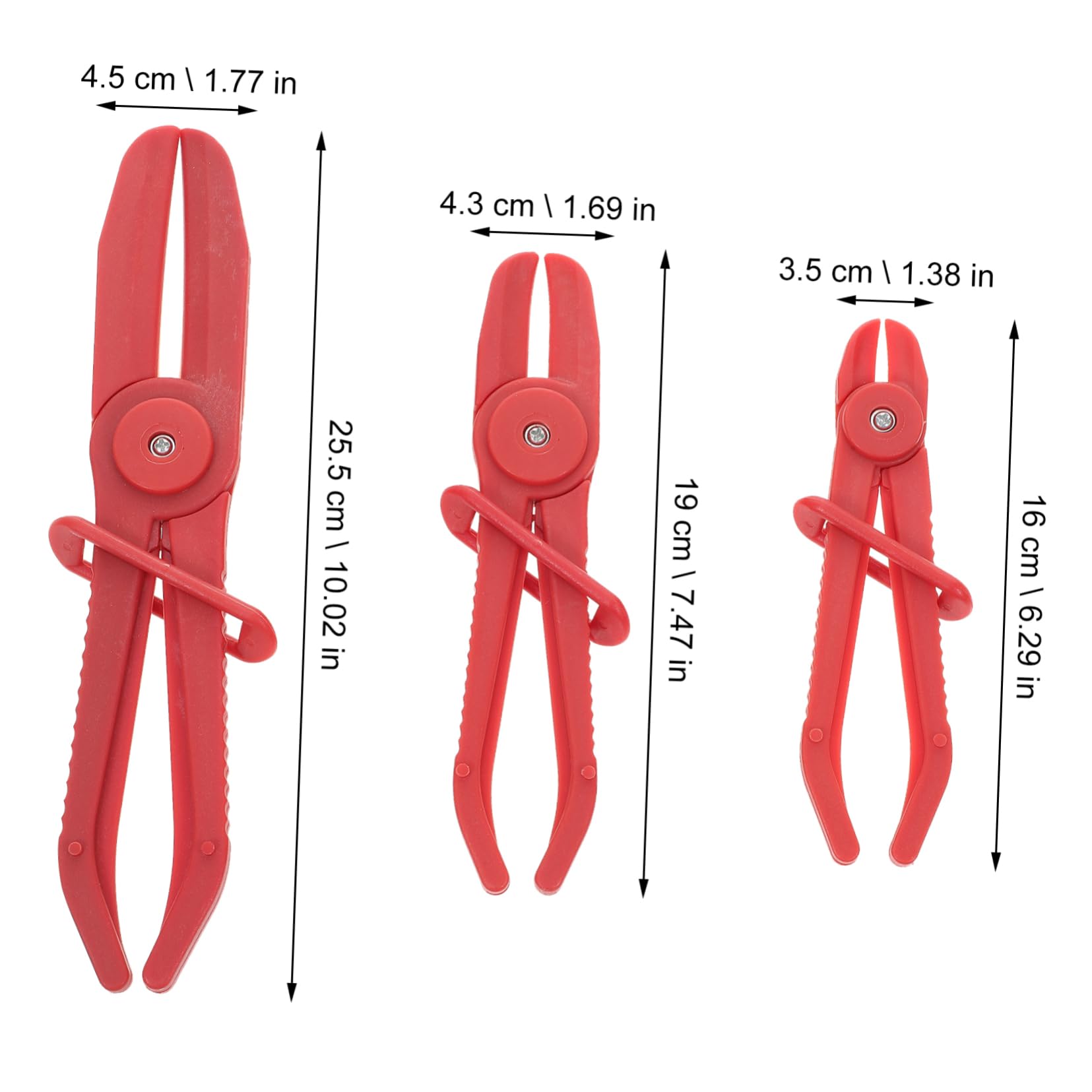 Cabilock 6pcs Hose Clamp Pliers for Vehicle Repair Durable Tubing Cut Off Tools with Slide Lock Mechanism for Maintaining Brake and Heater Lines