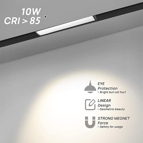 Miniatura 7 de SCON Cabezal de lámpara LED magnético de 24 V para empotradotechosistema de iluminación de pista colgante, reflector lineal de techo de pared